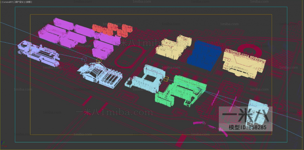 Modern Architectural Bird's-eye View Planning