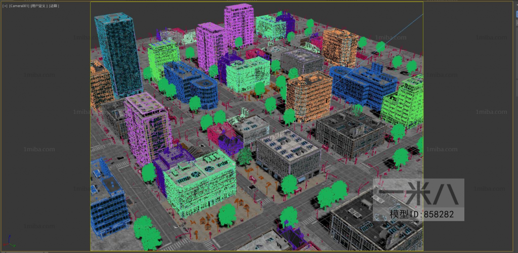 Modern Architectural Bird's-eye View Planning