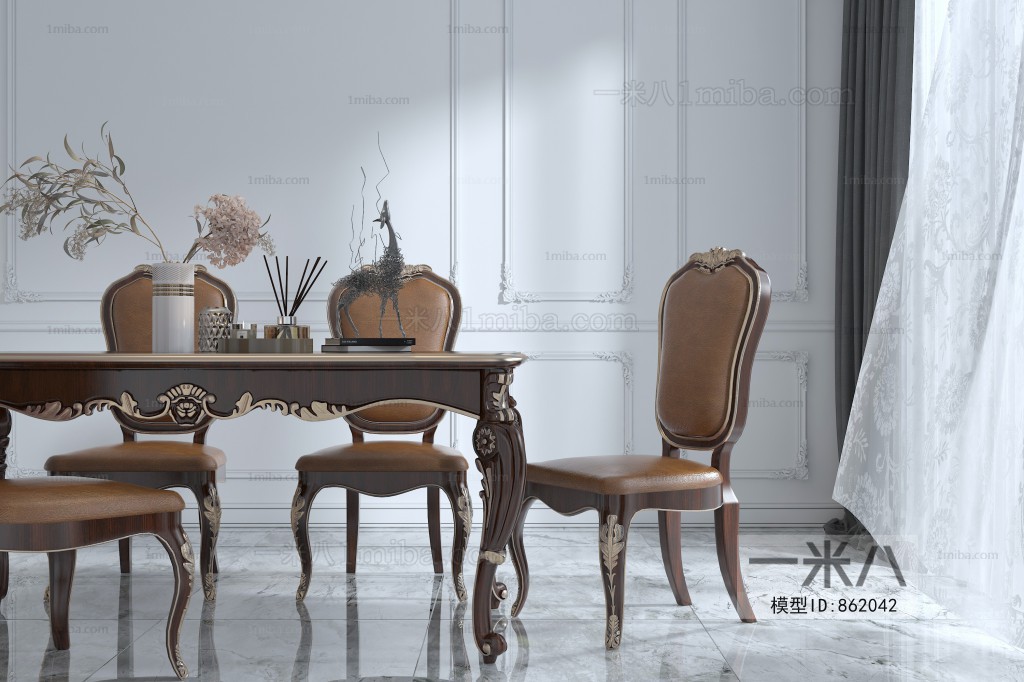 European Style Dining Table And Chairs