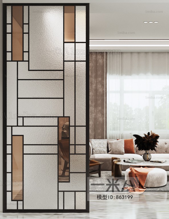 Modern Glass Screen Partition