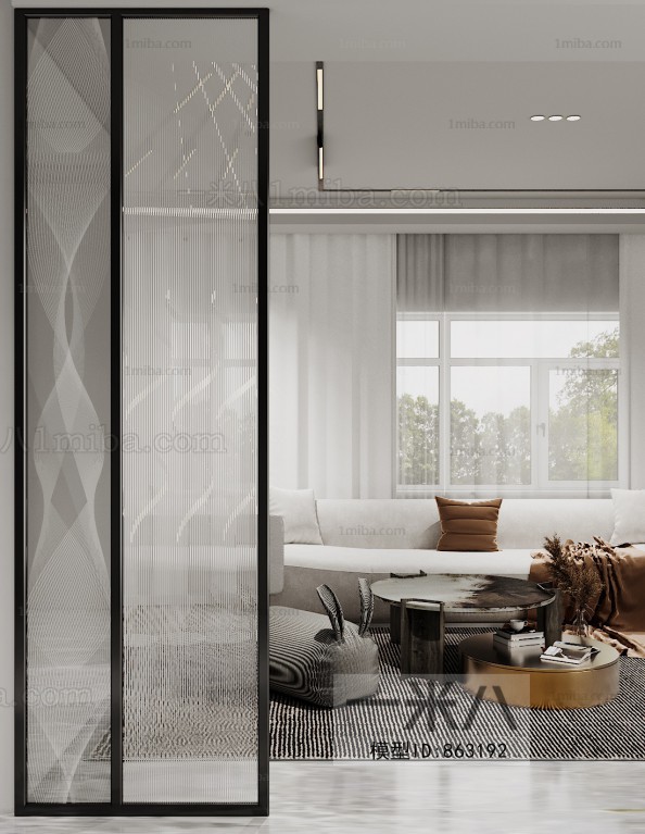 Modern Glass Screen Partition