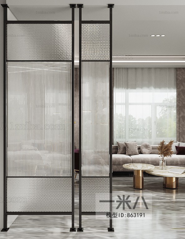 Modern Glass Screen Partition