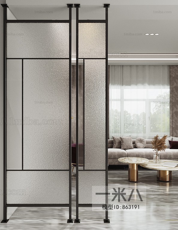 Modern Glass Screen Partition