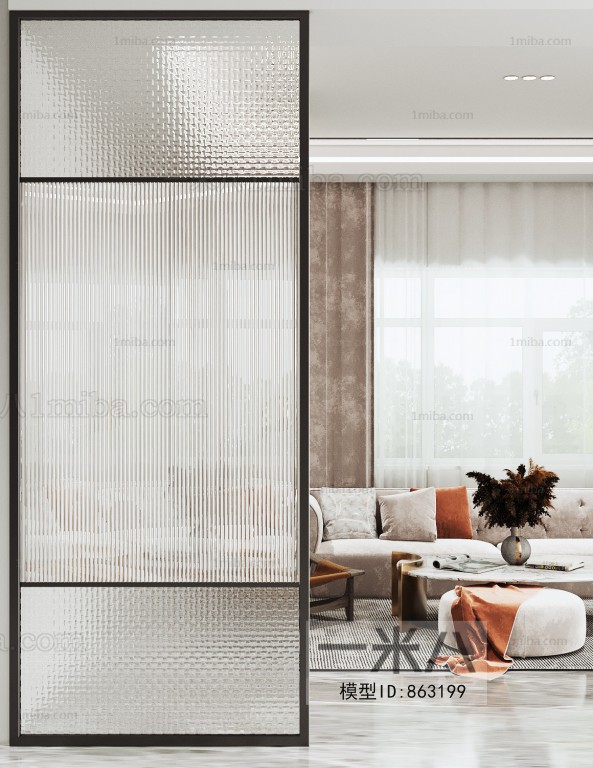 Modern Glass Screen Partition