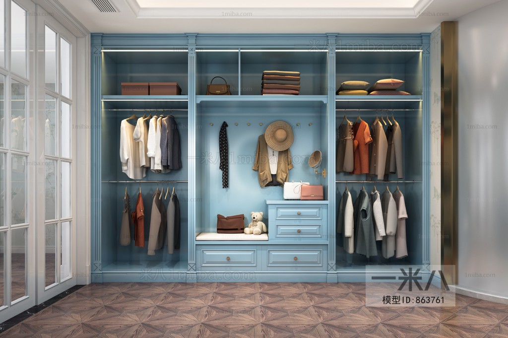 European Style Clothes Storage Area