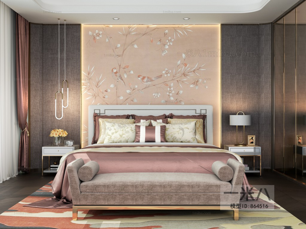 New Chinese Style Bedroom