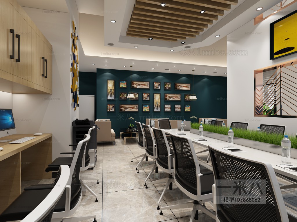 Modern Office Reception Desk