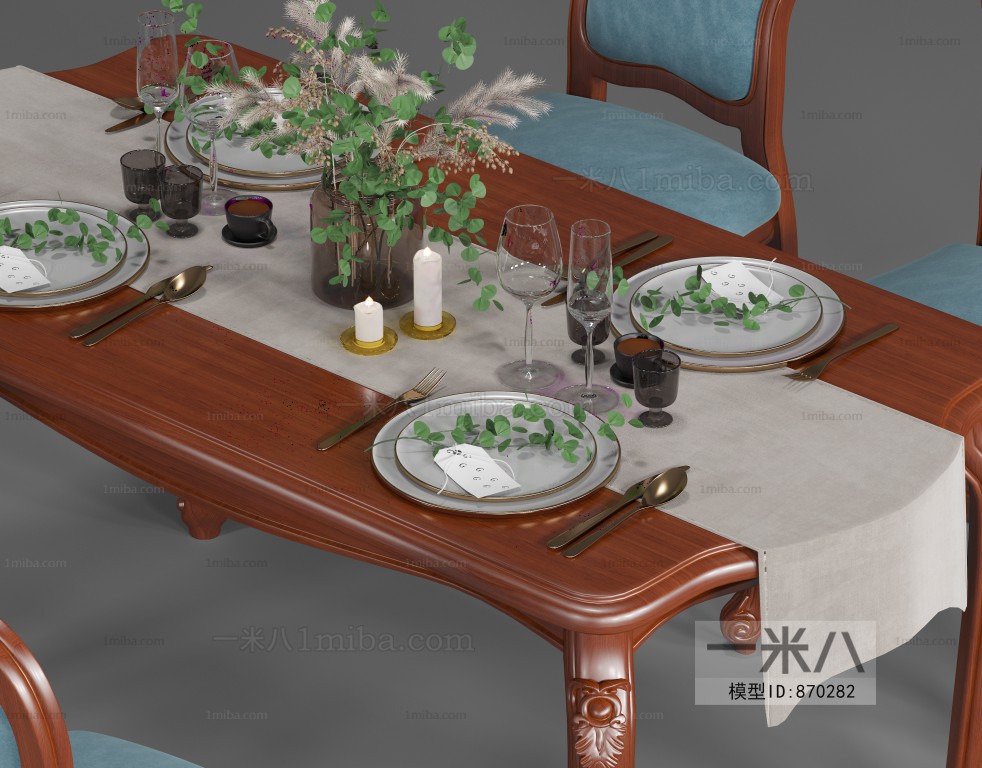 European Style Dining Table And Chairs