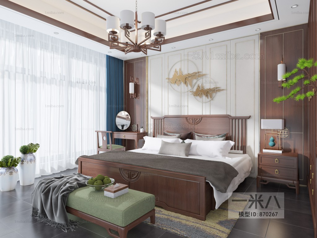 New Chinese Style Bedroom