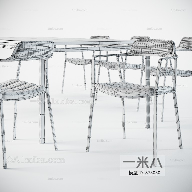 工业风铁艺餐桌椅子组合