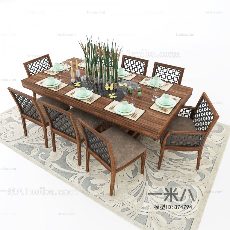 New Chinese Style Dining Table And Chairs