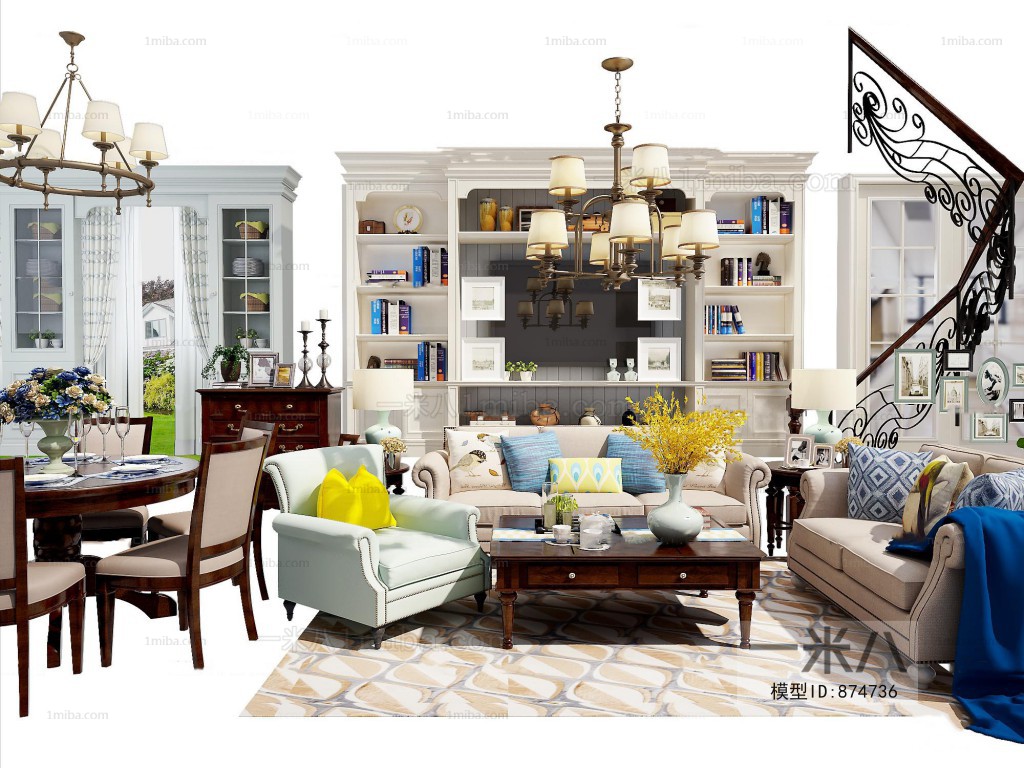 American Style Sofa Combination