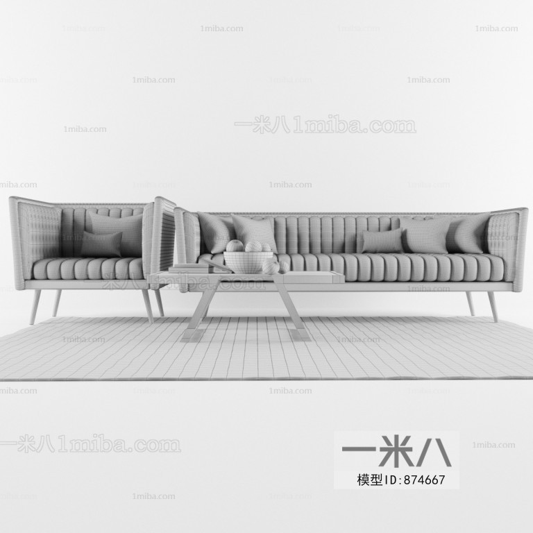 Simple European Style Sofa Combination