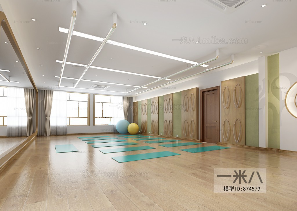 New Chinese Style Yoga Room