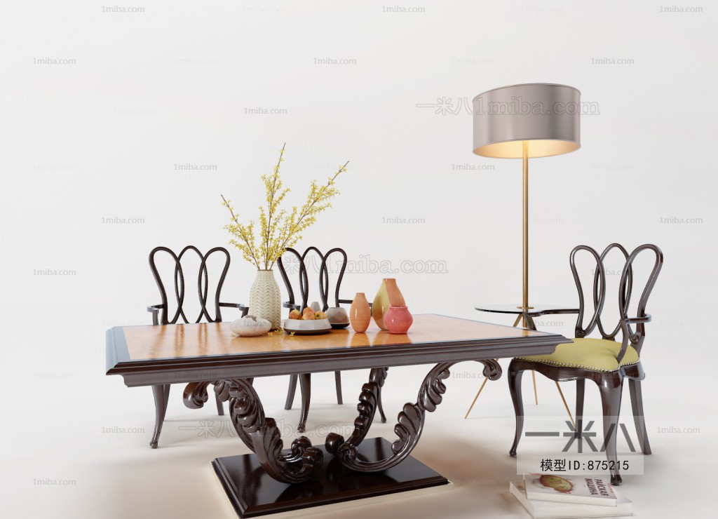 European Style Dining Table And Chairs