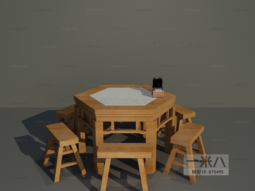 Chinese Style Dining Table And Chairs