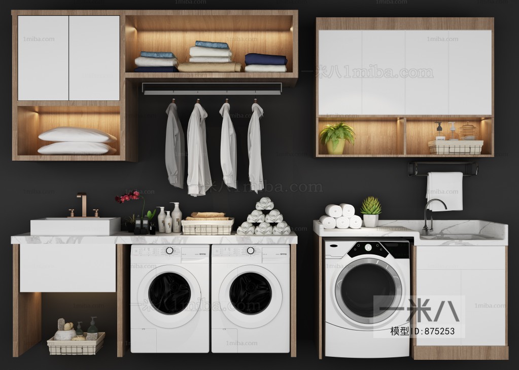 Modern Laundry Cabinet