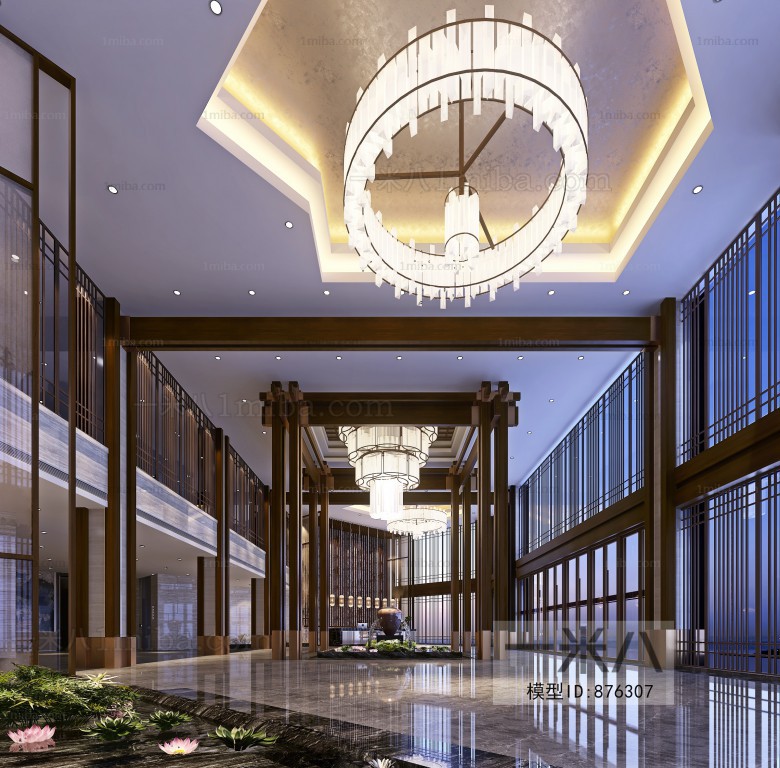 New Chinese Style Lobby Hall