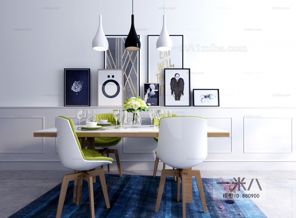 Nordic Style Dining Table And Chairs