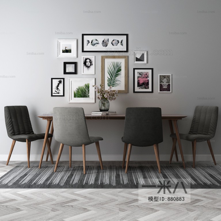 Nordic Style Dining Table And Chairs