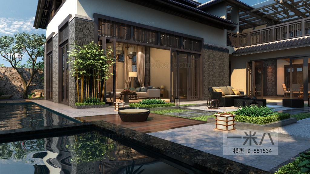 Chinese Style Courtyard/landscape