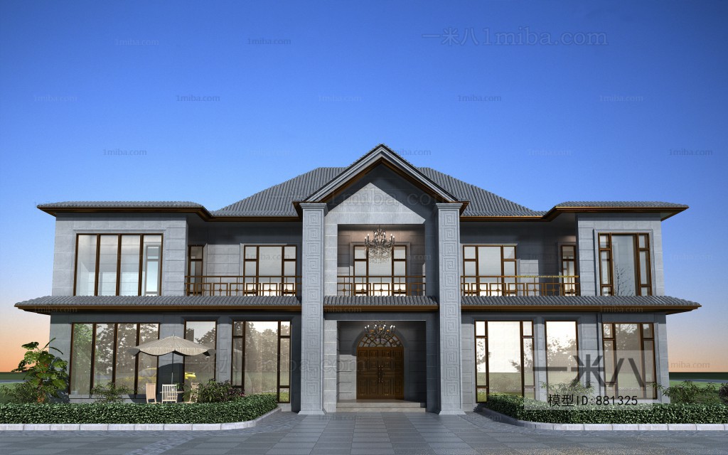 Chinese Style Villa Appearance