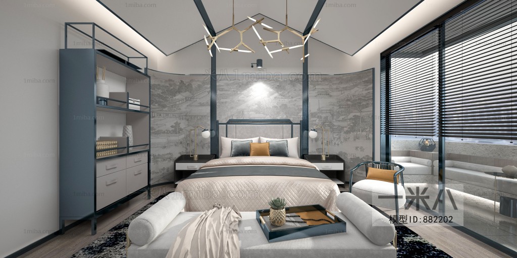 New Chinese Style Bedroom