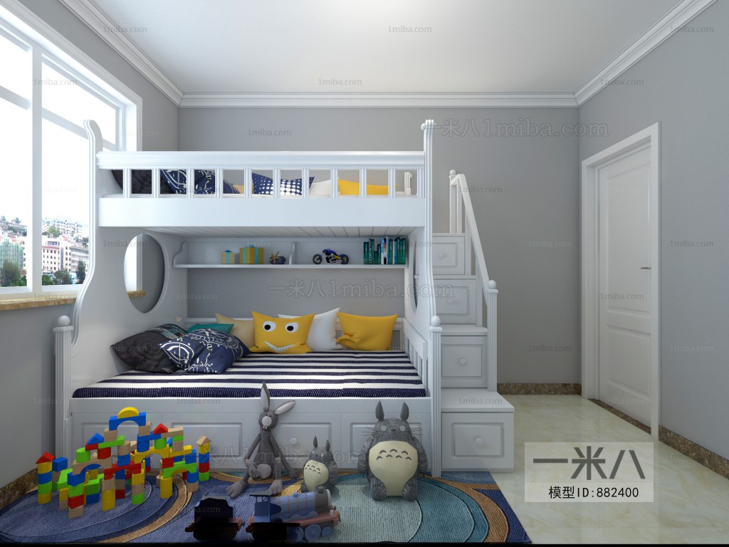 Simple European Style Children's Room