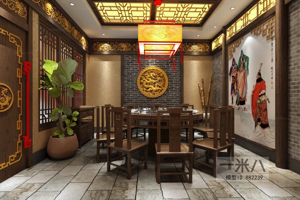 New Chinese Style Catering Space