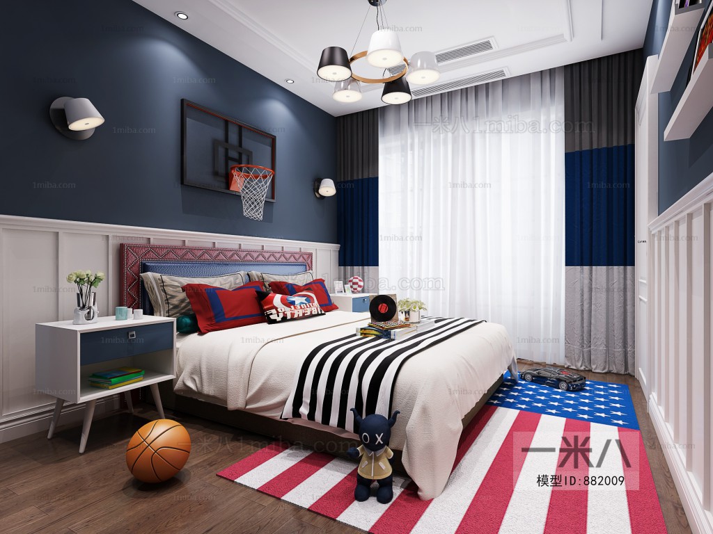 Modern Boy's Room And Son's Room