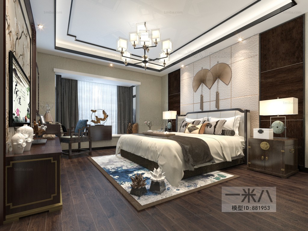 New Chinese Style Bedroom