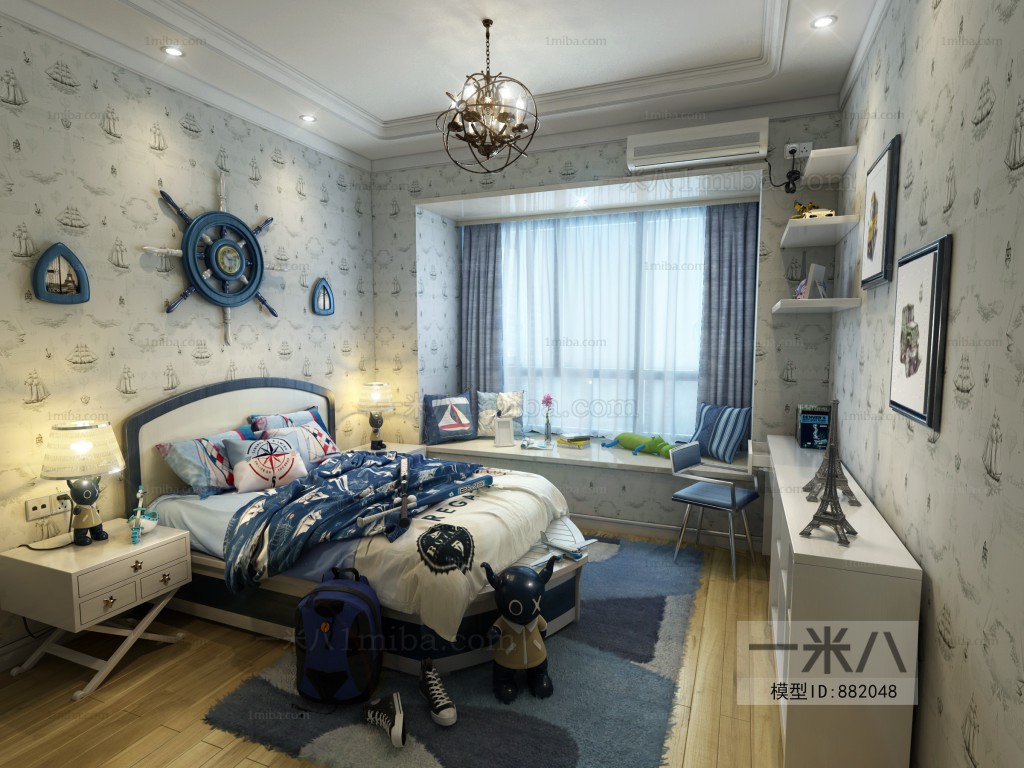 Modern Boy's Room And Son's Room