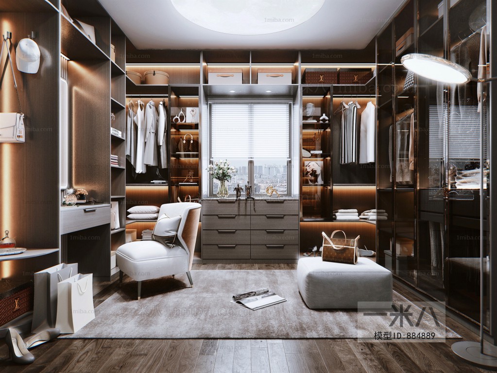 Modern Clothes Storage Area