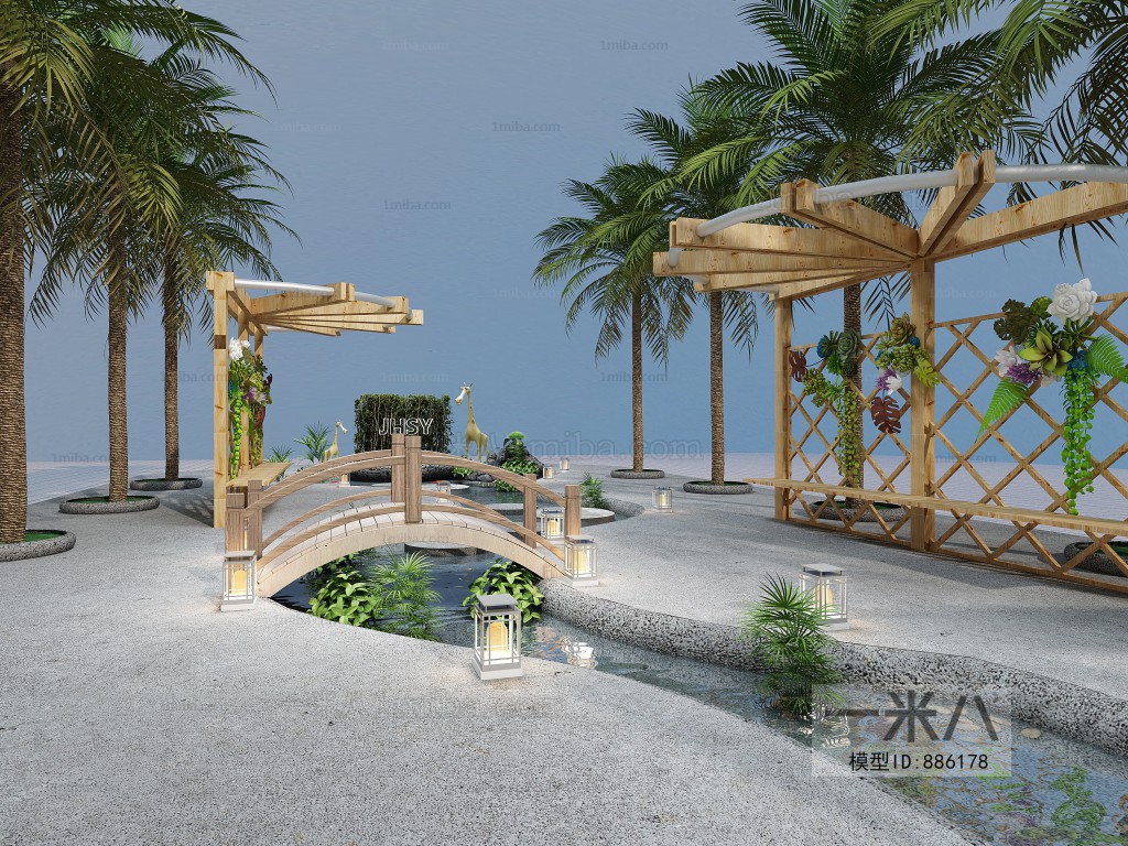 New Chinese Style Courtyard/landscape