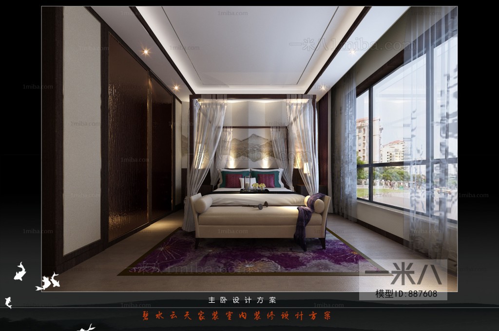 New Chinese Style Bedroom