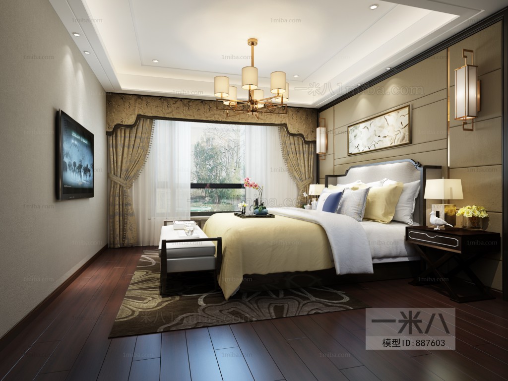 New Chinese Style Bedroom