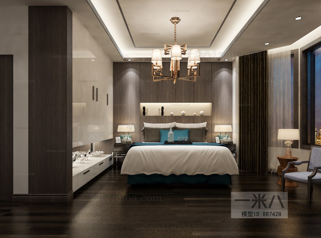 New Chinese Style Bedroom