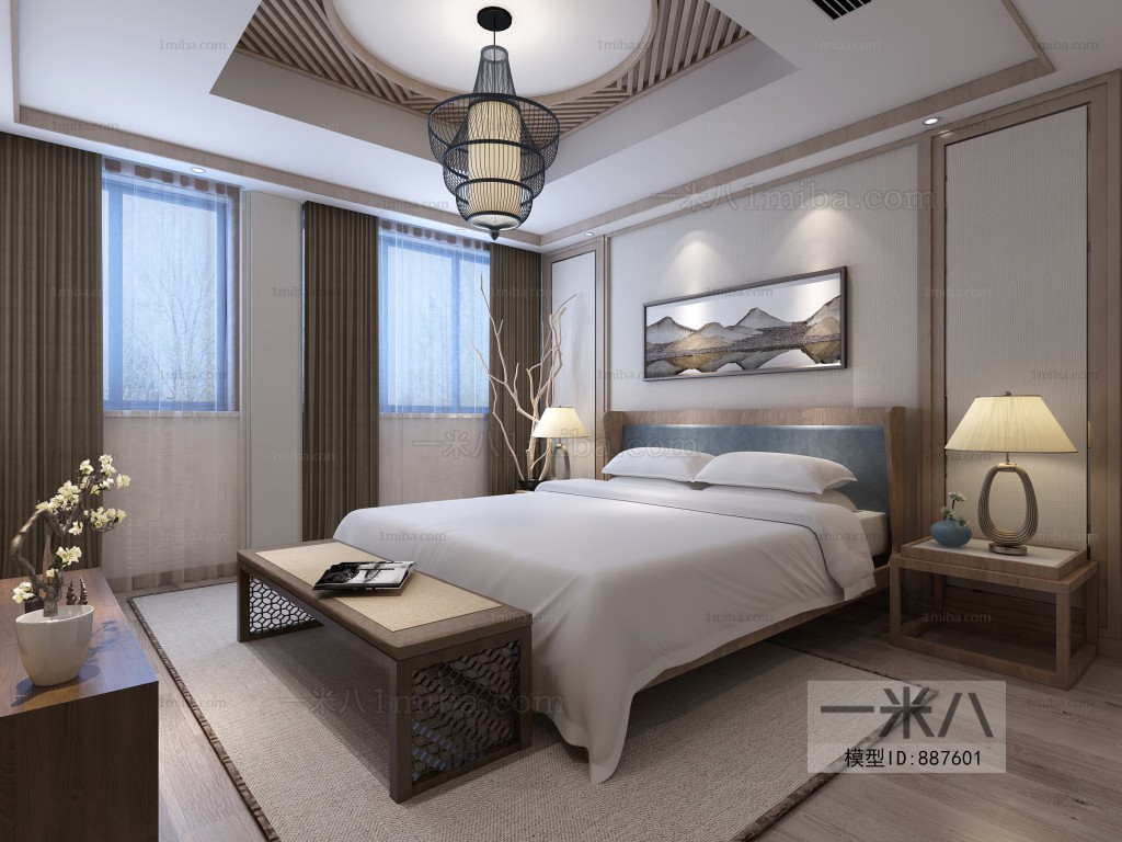 New Chinese Style Bedroom