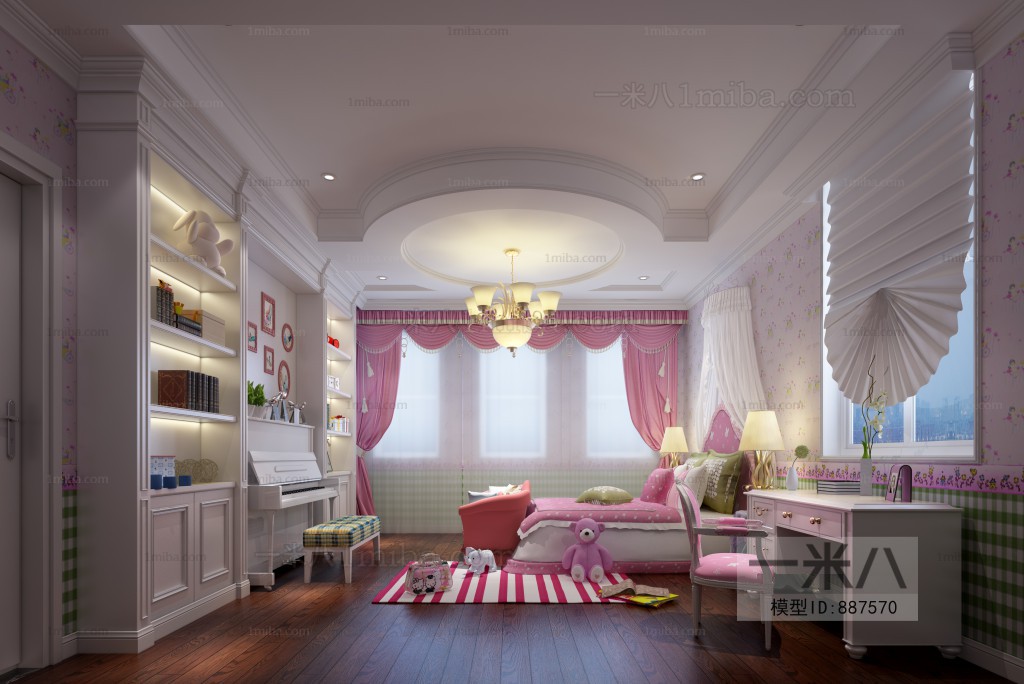 Simple European Style Children's Room