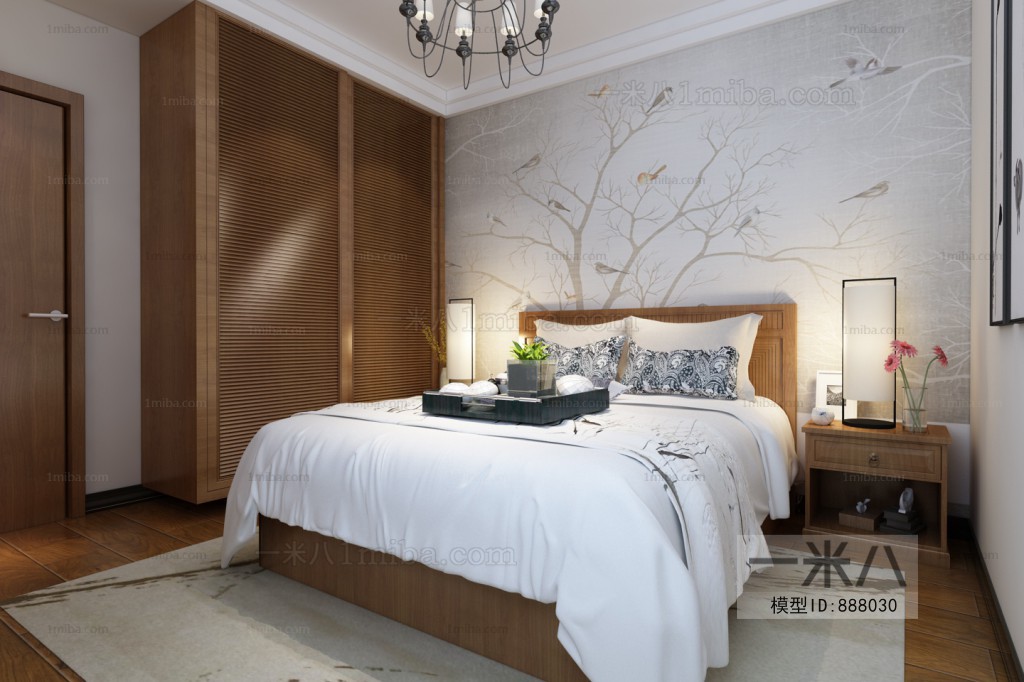 New Chinese Style Bedroom