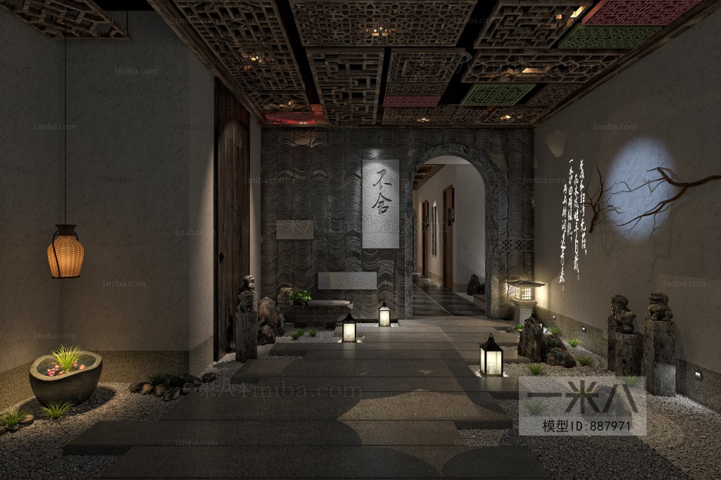 New Chinese Style Lobby Hall