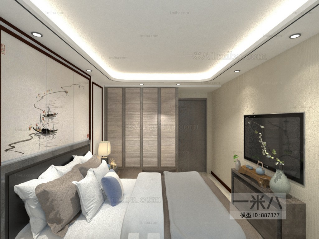 New Chinese Style Bedroom