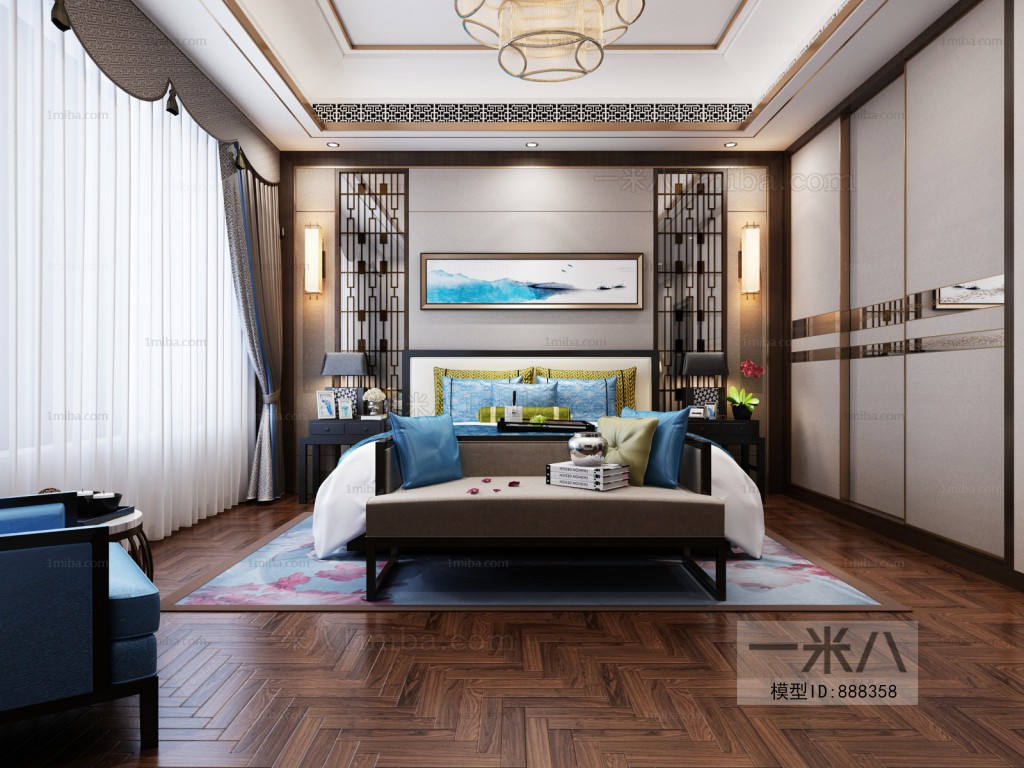 New Chinese Style Bedroom