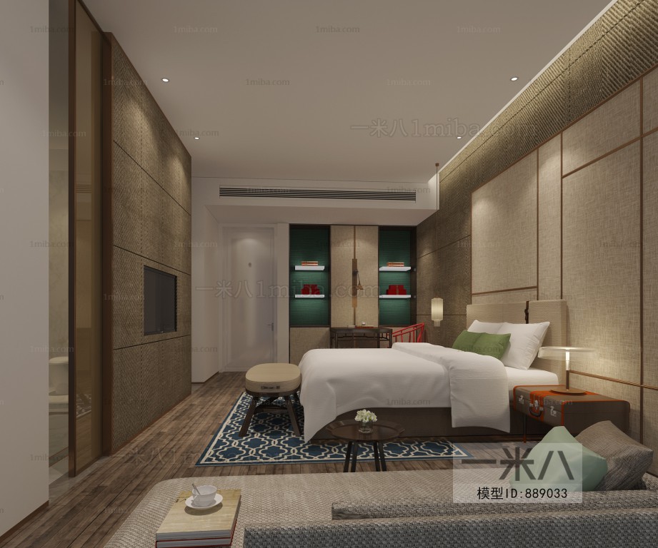 New Chinese Style Bedroom