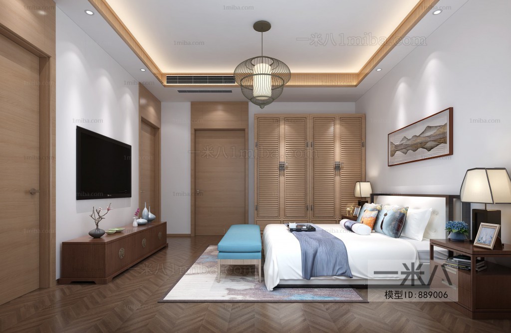 New Chinese Style Bedroom