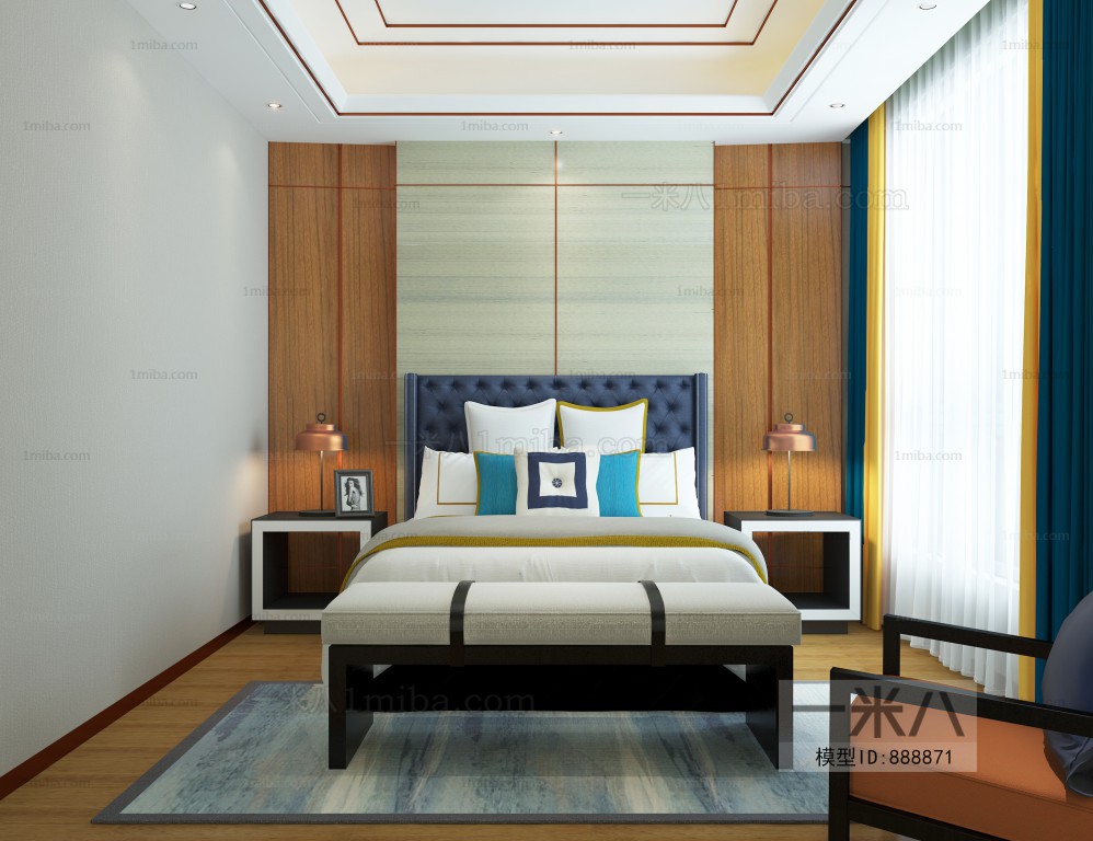 New Chinese Style Bedroom