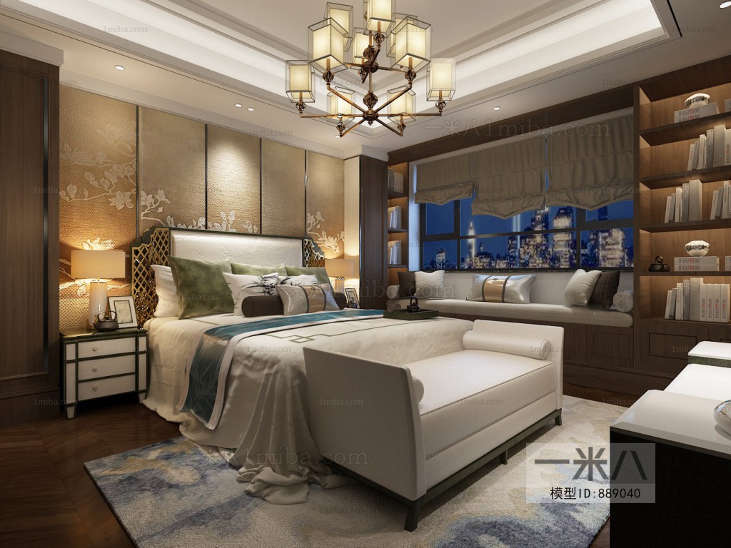 New Chinese Style Bedroom