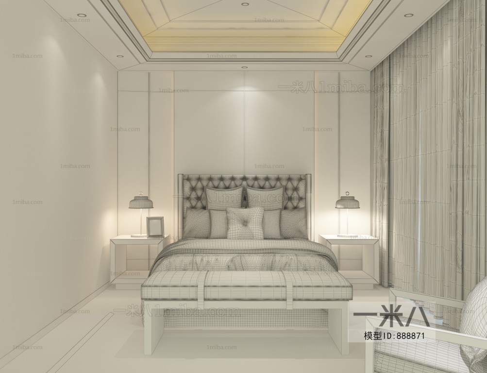 New Chinese Style Bedroom