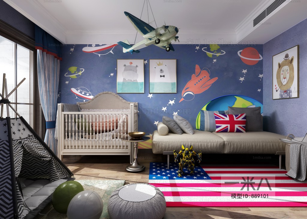 Modern Boy's Room And Son's Room