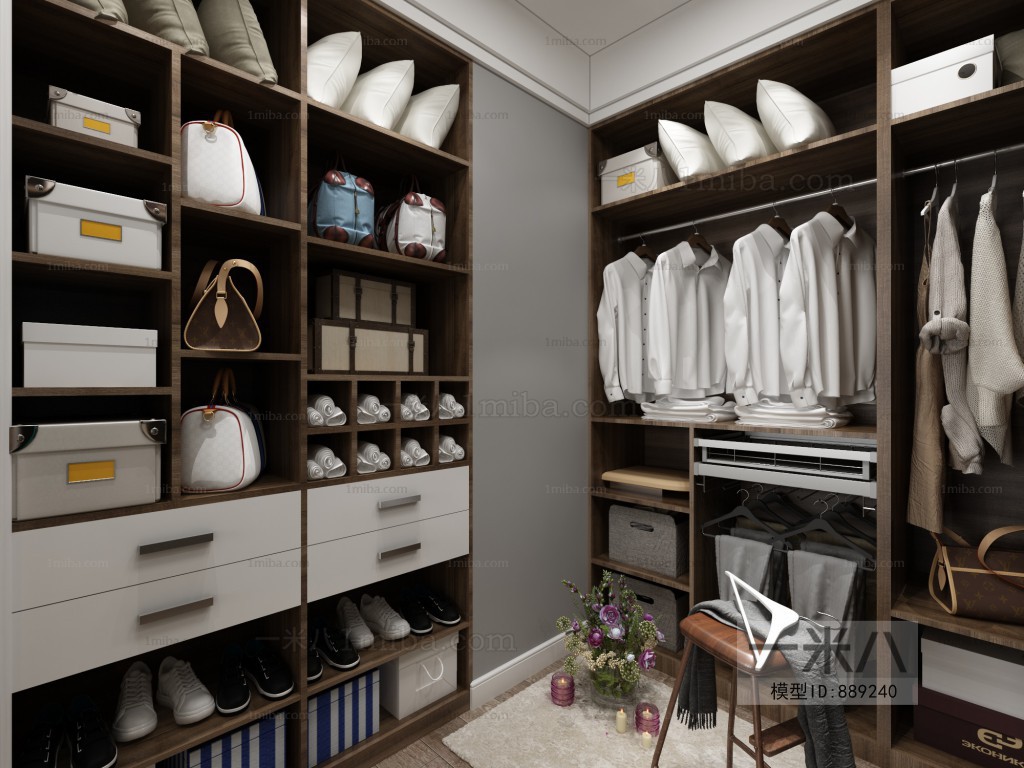 Modern Clothes Storage Area